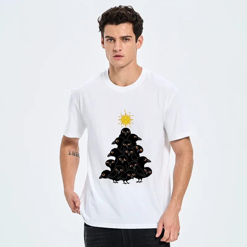 Kyoto-Lion Crow Christmas Tree Classic T-Shirt