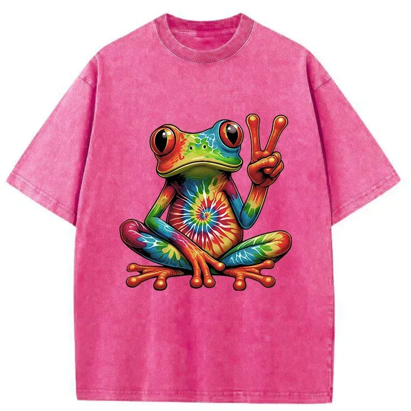 Kyoto Lion Frog Tee for Summer