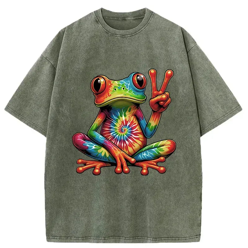 Kyoto Lion Frog Tee for Summer
