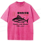 Washed Tokyo Fish Market T-Shirt Best Seller