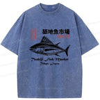 Washed Tokyo Fish Market T-Shirt Best Seller