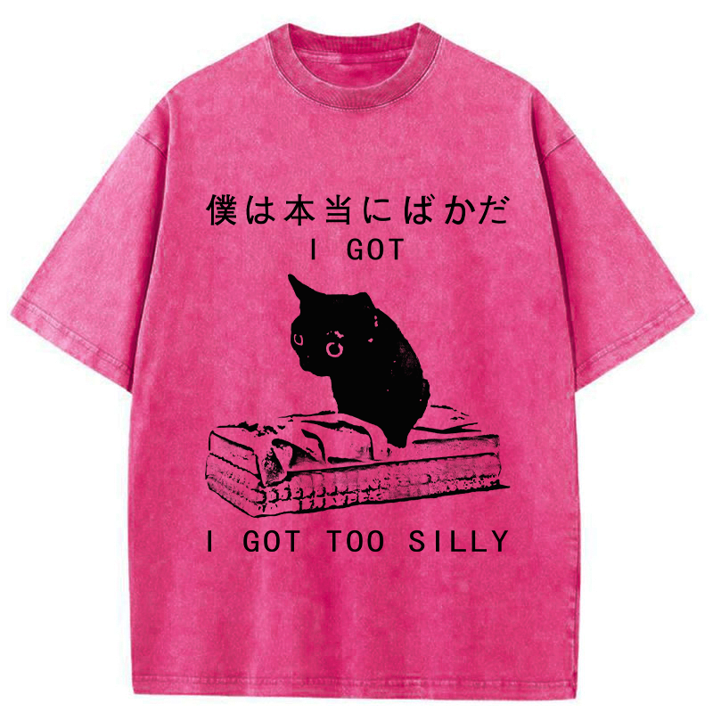 Kyoto-Lion I Got Too Silly Washed T-Shirt