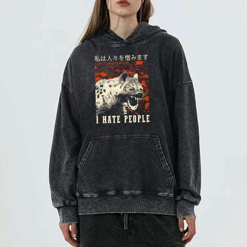 kyoto lion hates humans hoodie limited edition