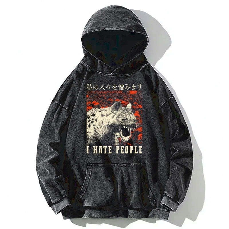kyoto lion hates humans hoodie limited edition
